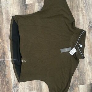 Joseph Ribkoff Olive Green Short Sleeve Top